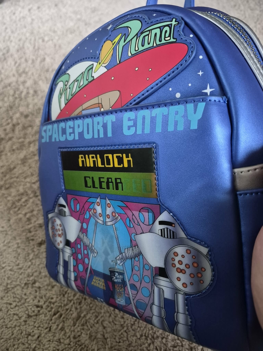 Blue 'Spaceport Entry' Mini Backpack - Picture 2 of 6